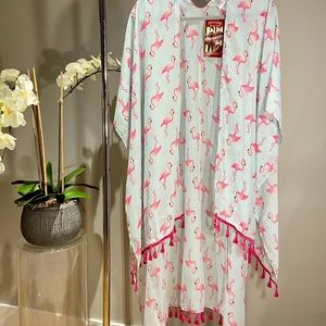Flamingo pattern Kimono 🦩💗